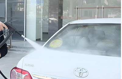 Пароочистка автомобиля