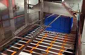 Автоматическая туннельная мойка для ящиков